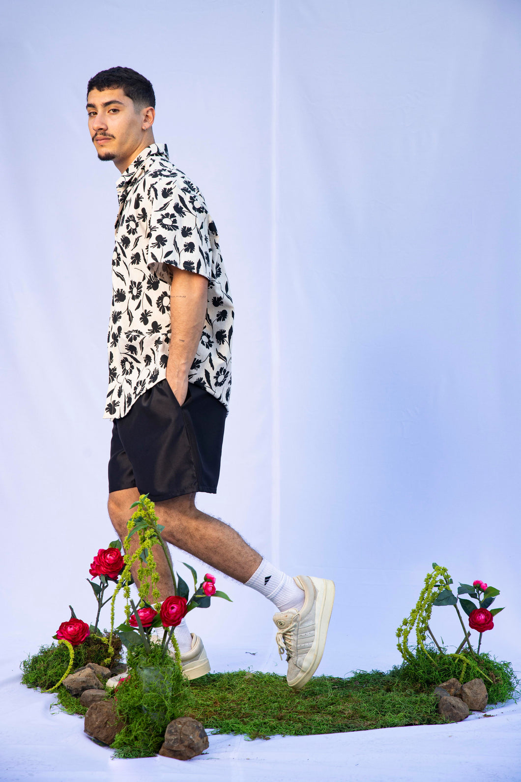 Taffeta black short